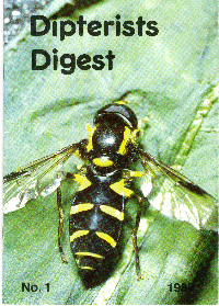 Cover of Dipterists Digest vol 1, 1988,  edited by Derek Whiteley.