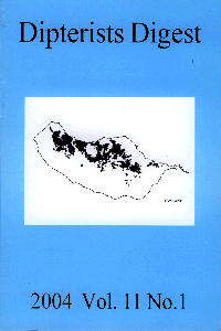 Cover of Dipterists Digest second series, vol 11, part 1, 2004,  edited by Peter J. Chandler.
