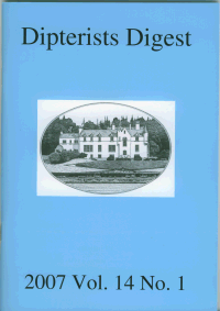 Cover of Dipterists Digest second series, vol 14, part 1, 2007,  edited by Peter J. Chandler.