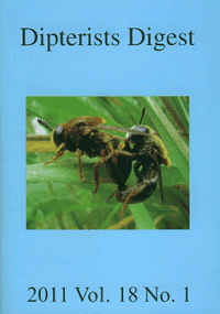 Cover of Dipterists Digest second series, vol 18, part 1, 2011,  edited by Peter J. Chandler.