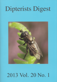 Cover of Dipterists Digest second series, vol 20, part 1, 2013,  edited by Peter J. Chandler.