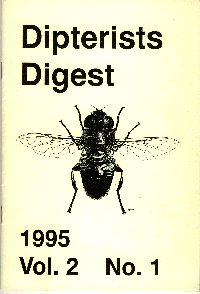 Cover of Dipterists Digest second series, vol 2, part 1, 1995,  edited by Graham E. Rotheray.