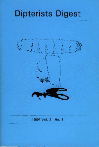 Cover of Dipterists Digest second series, vol 3, part 1, 1996,  edited by Graham E. Rotheray & Andy Whittington.