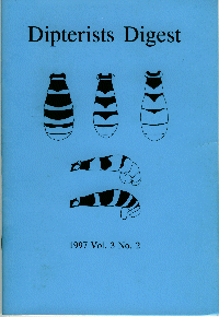 Cover of Dipterists Digest second series, vol 3, part 2, 1997,  edited by Graham E. Rotheray.