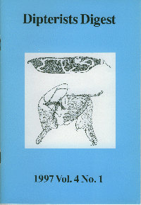 Cover of Dipterists Digest second series, vol 4, part 1, 1997,  edited by Graham E. Rotheray.