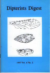 Cover of Dipterists Digest second series, vol 4, part 2, 1997,  edited by Graham E. Rotheray.