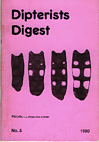 Cover of Dipterists Digest vol 5, 1990,  edited by Derek Whiteley.