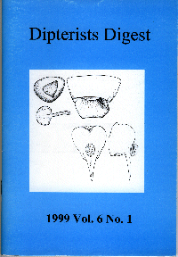 Cover of Dipterists Digest second series, vol 6, part 1, 1999,  edited by Peter J. Chandler.