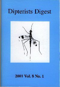 Cover of Dipterists Digest second series, vol 8, part 1, 2001,  edited by Peter J. Chandler.