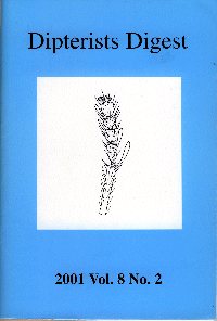 Cover of Dipterists Digest second series, vol 8, part 2, 2001,  edited by Peter J. Chandler.